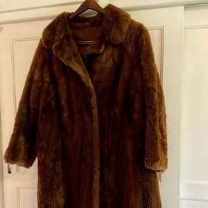 Vintage Real Fur Mink Coat from Germany 1930's